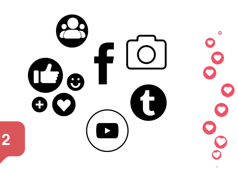 follow us (afbeeding